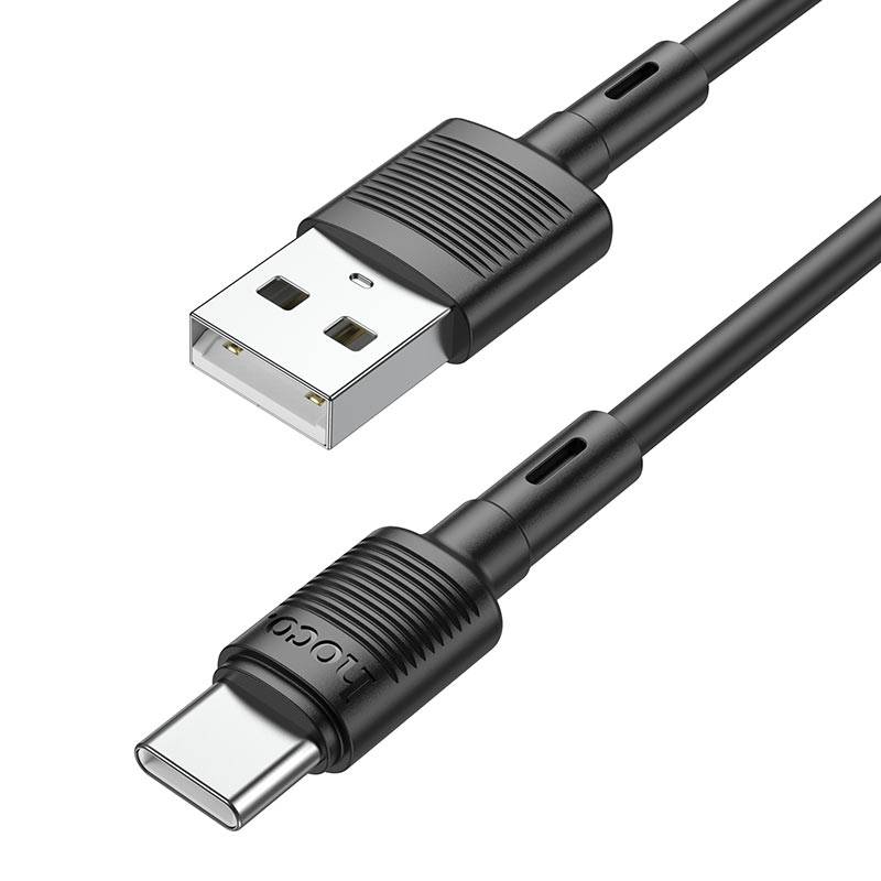 Câble de Charge HOCO X83 Type-C 3A 60W - Noir - Photo 1