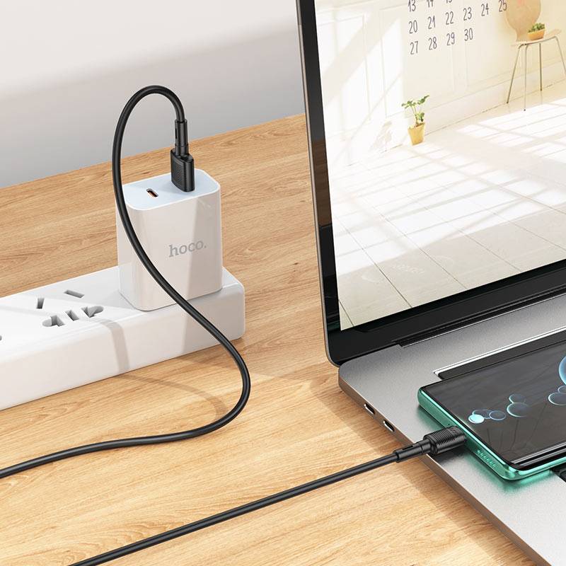 Câble de Charge HOCO X83 Type-C 3A 60W - Noir - Photo 3