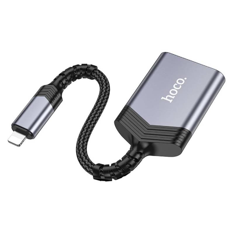 Lecteur de carte HOCO UA25 2 en 1 SD / TF - Gris - Photo 2
