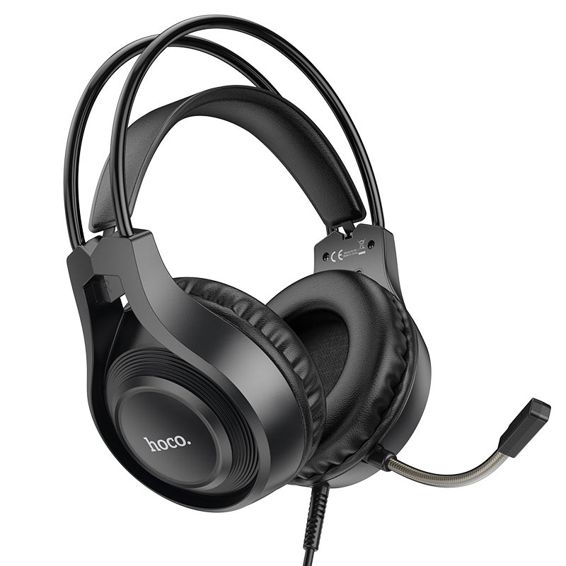 Micro Casque HOCO Tiger Filaire Gaming W106 - Noir - Photo 2