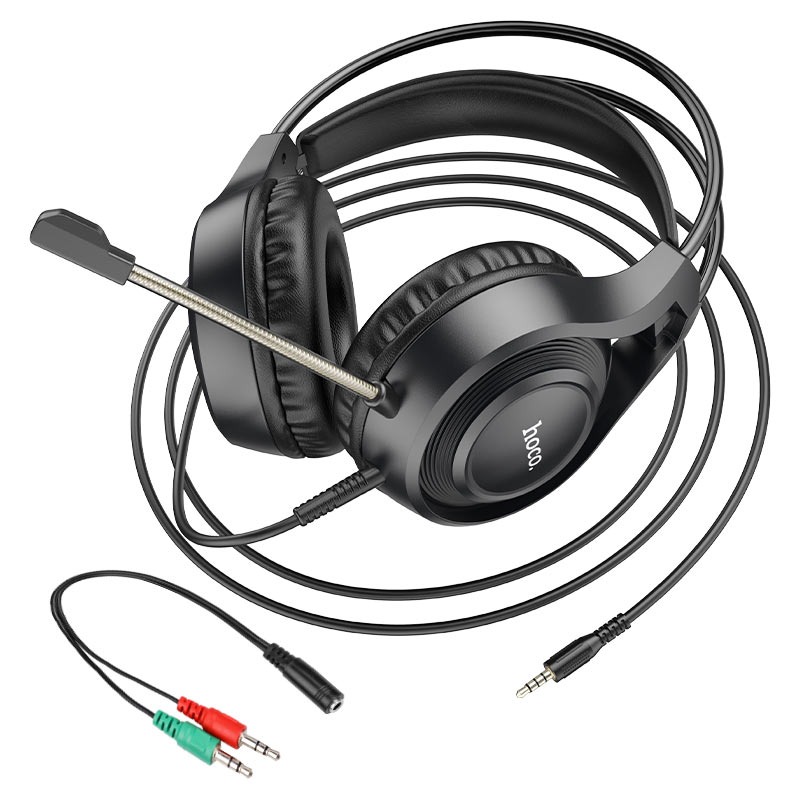 Micro Casque HOCO Tiger Filaire Gaming W106 - Noir - Photo 6