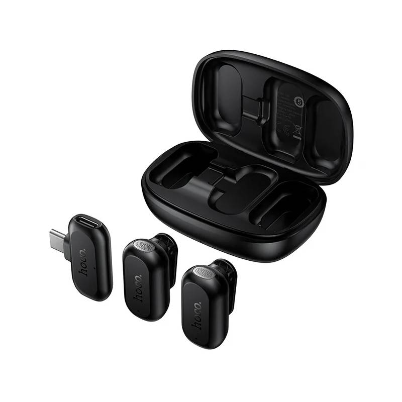 Microphone Sans Fil HOCO L26 Type-C - Noir - Photo 2