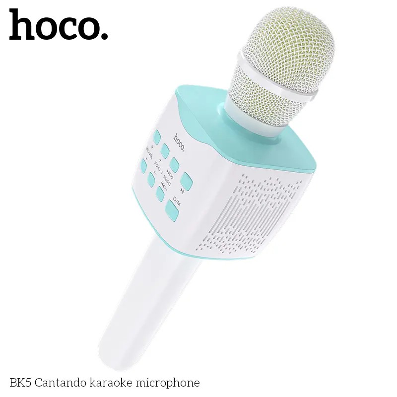 Microphone Karaoké Bluetooth HOCO BK5 Cantando