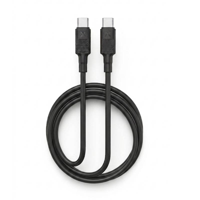 Câble de Charge INKAX USB-C vers USB-C 60W 1M - Noir - Photo 1