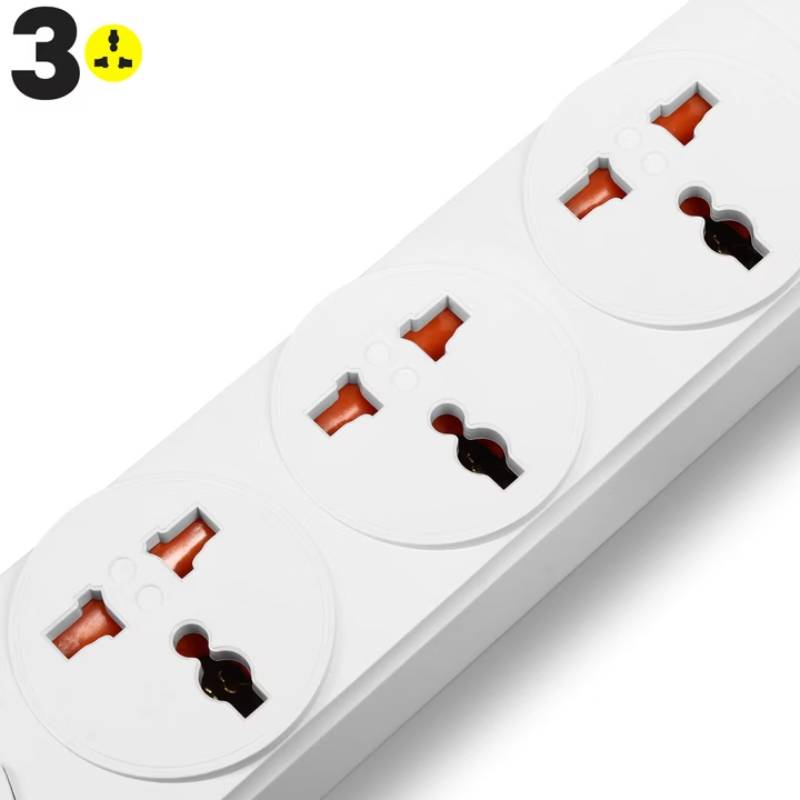 Multiprises INKAX BKL-01 3P + 4USB 250V 10A - Blanc - Photo 4