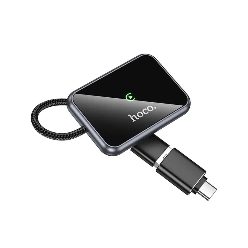 Adaptateur Sans Fil HOCO HU1 pour Voiture CarPlay Gris - Photo 3