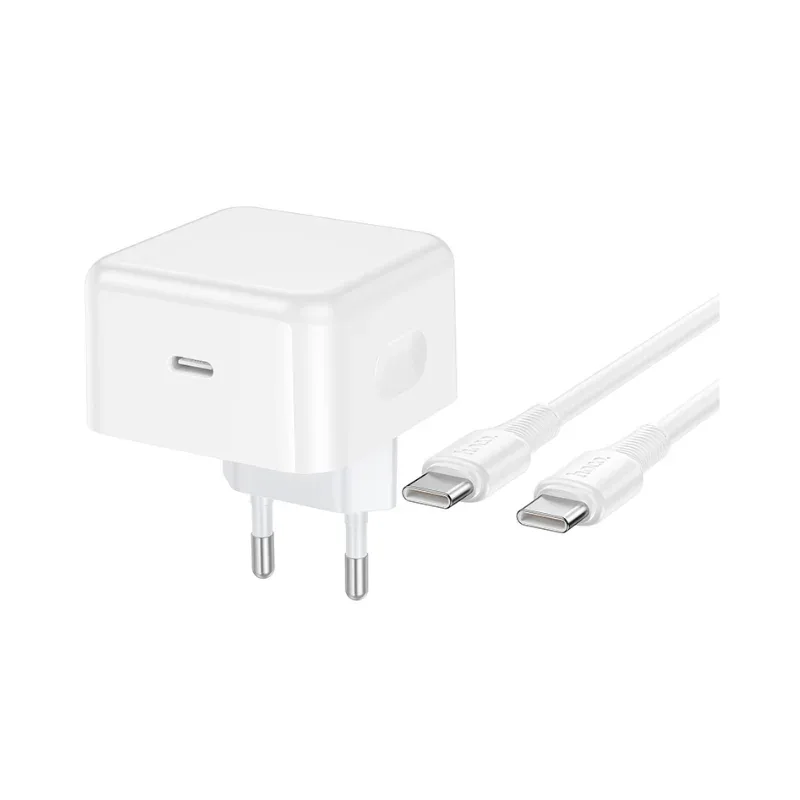 Chargeur Rapide HOCO C161A Kit PD40W Type-C Blanc - Photo 3