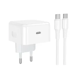 Chargeur Rapide HOCO C161A Kit PD40W Type-C Blanc