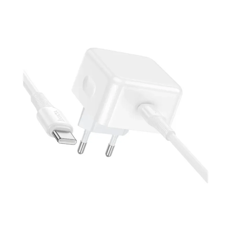 Chargeur Rapide HOCO C161A Kit PD40W Type-C Blanc - Photo 5
