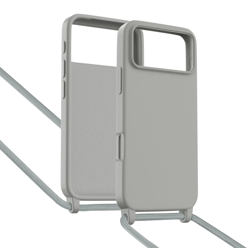 Coque iPhone 17 Pro Max avec Cordon - Gris - Photo 2
