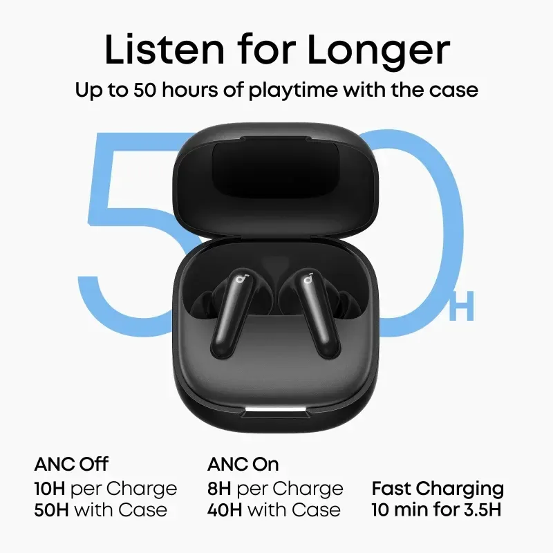 Écouteurs Sans Fil Anker Soundcore R60i NC - Noir - Photo 2