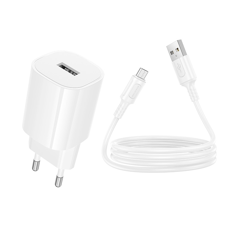 Chargeur Secteur BOROFONE BA101A Pack Câble Micro - Photo 2
