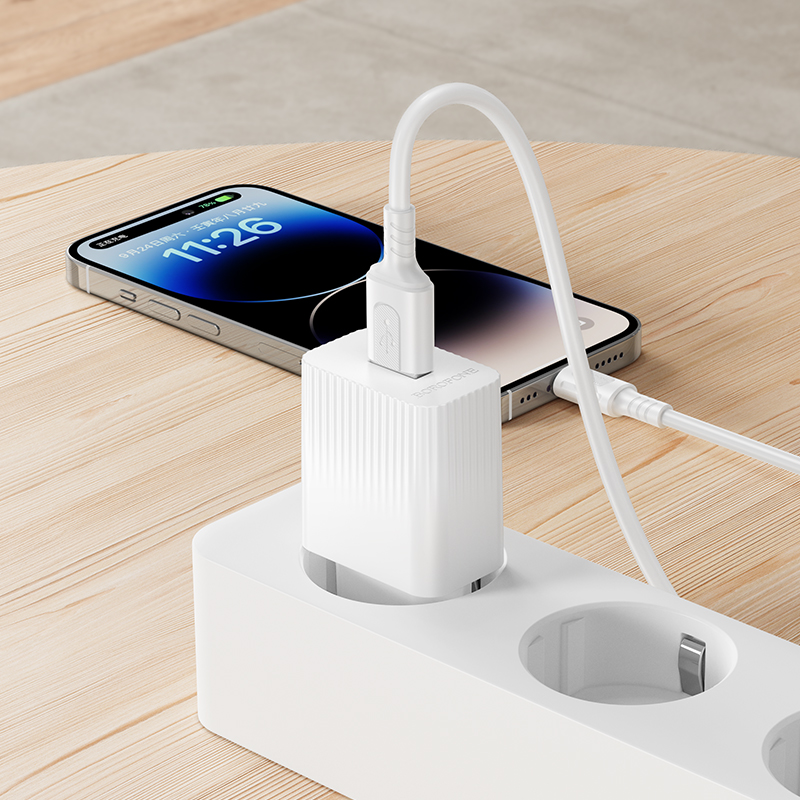 Chargeur Secteur BOROFONE BAS71A Pack Câble Lightning - Photo 4