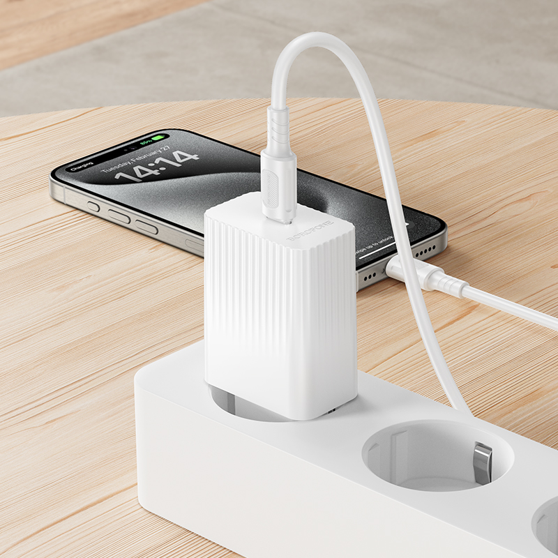 Chargeur Secteur BOROFONE BAS73A Pack Câble Type-C 20W - Photo 4