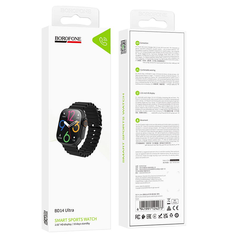 Montre Connectée BOROFONE BD14 Intelligente Appels - Photo 5