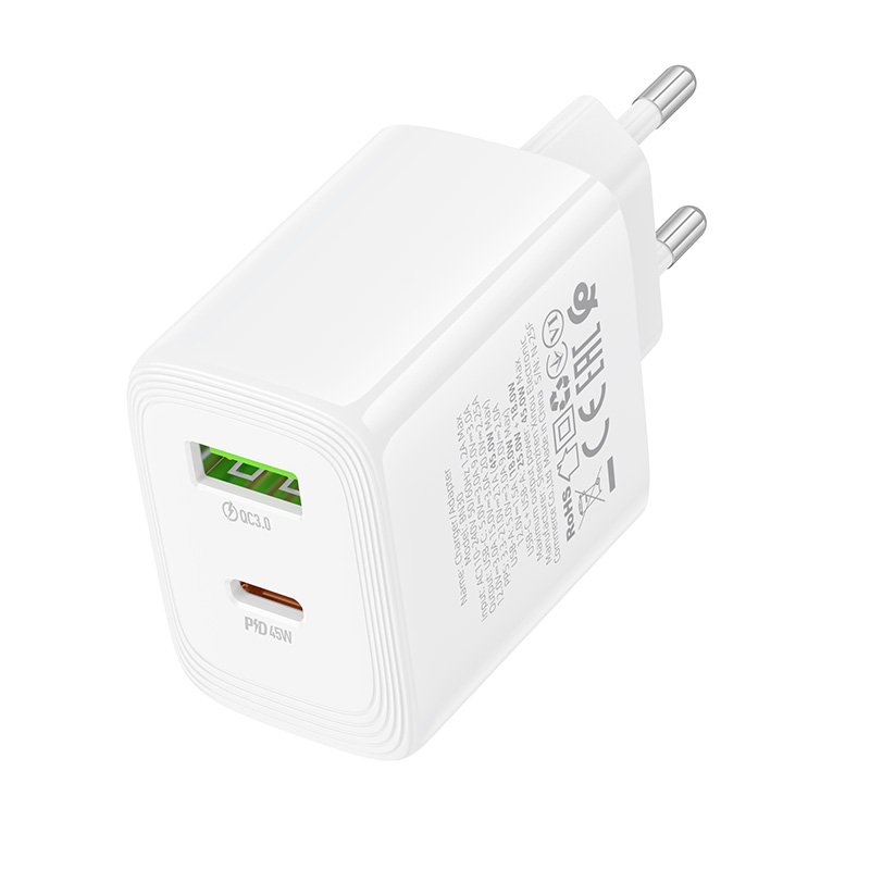 Chargeur Secteur BOROFONE BN30 1c1a Cargador PD45W - Photo 2