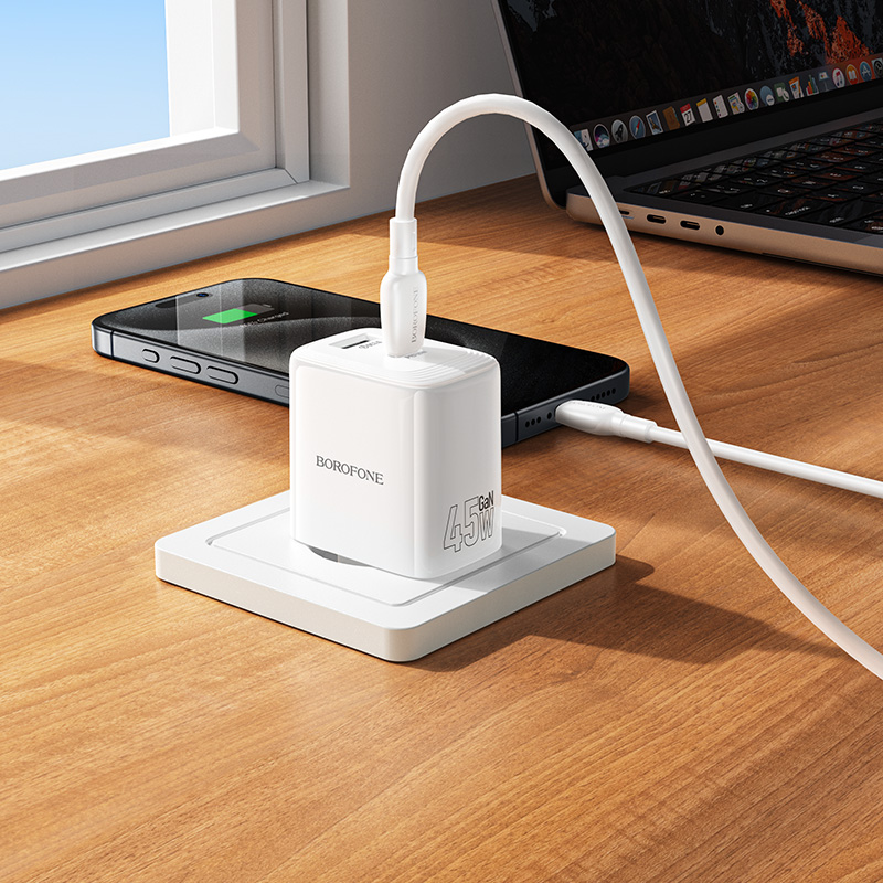 Chargeur Secteur BOROFONE BN30 1c1a Cargador PD45W - Photo 5