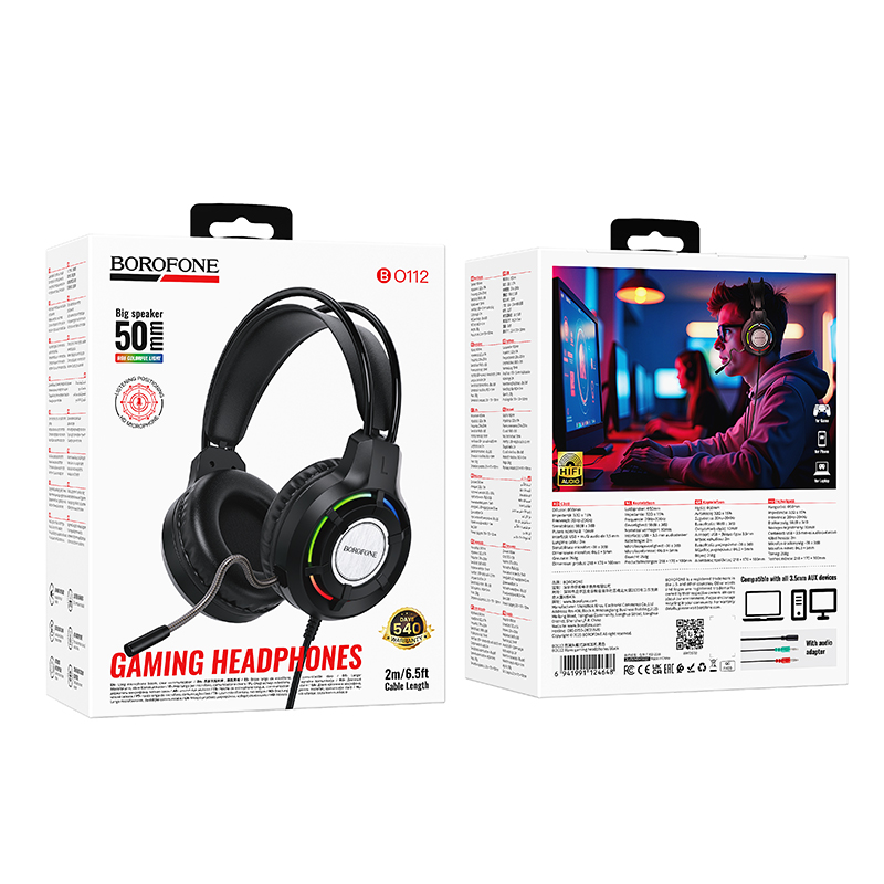 Casque Audio BOROFONE BO112 Wave Gaming - Photo 8