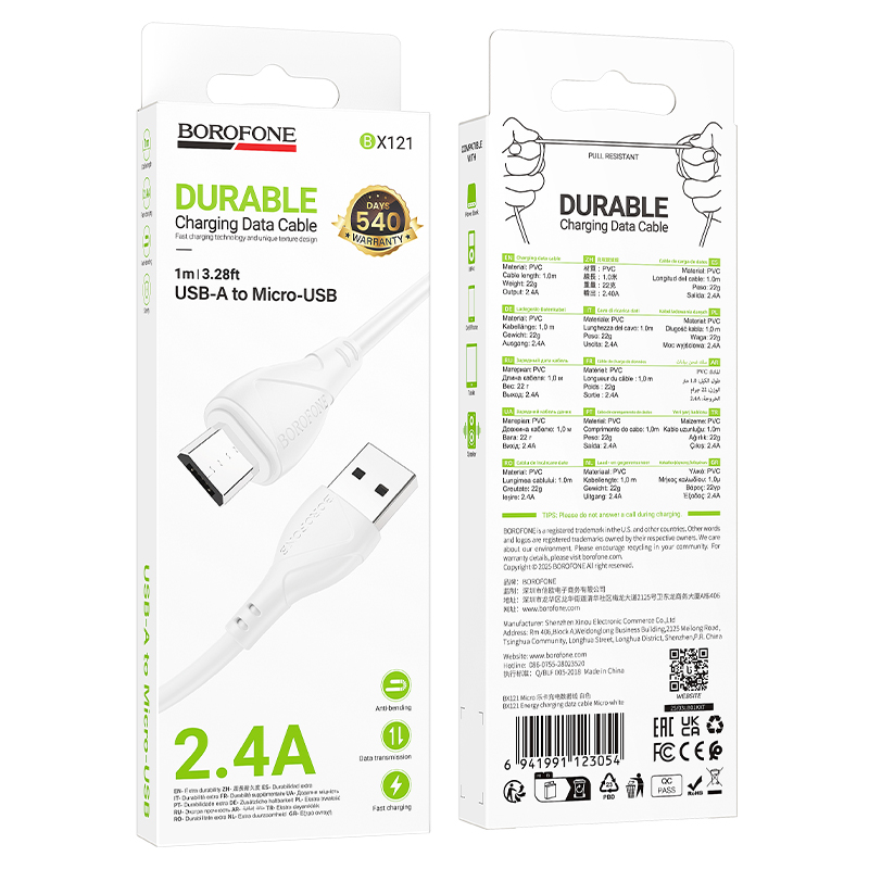 Câble Fast Charge BOROFONE BX120 Haute Vitesse - Photo 4
