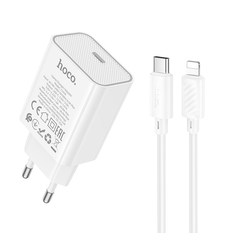 Chargeur Secteur HOCO C143A Benefit PD 20W USB-C - Photo 1