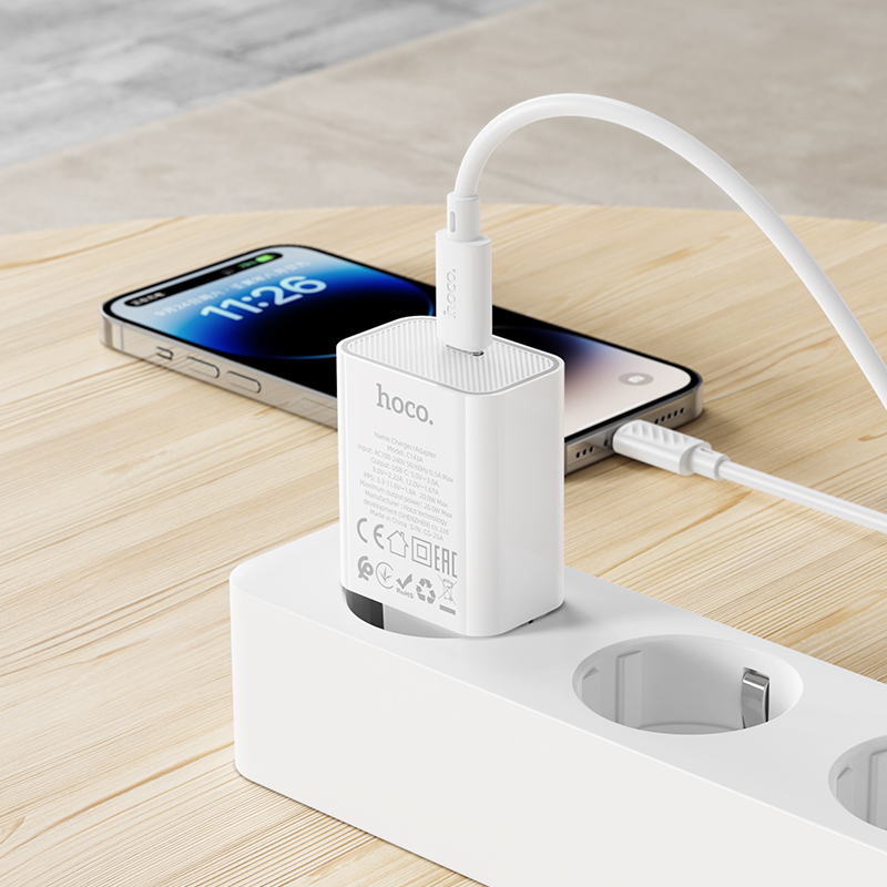 Chargeur Secteur HOCO C143A Benefit PD 20W USB-C - Photo 4