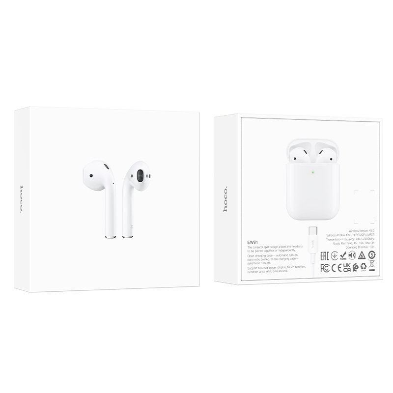 Écouteurs Sans Fil TWS HOCO EW91 Stéréo Bluetooth - Photo 9