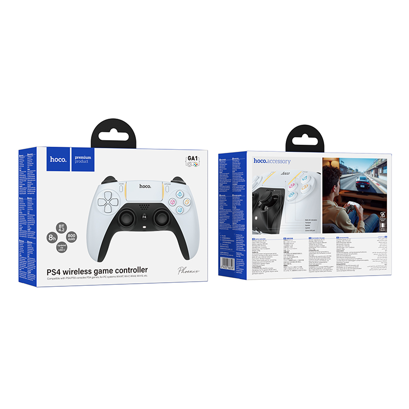 Manette Sans Fil PS4 & PC HOCO GA1 Phoenix - Photo 6