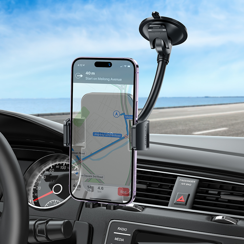 Support Téléphone Voiture HOCO H38 Cheetah Pare-brise - Photo 7