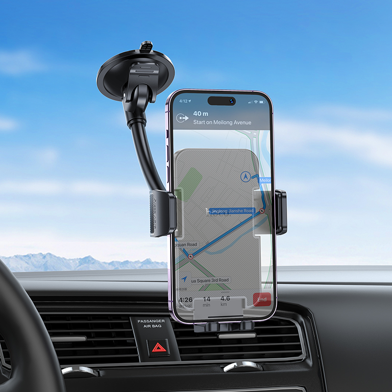 Support Téléphone Voiture HOCO H38 Cheetah Pare-brise - Photo 8