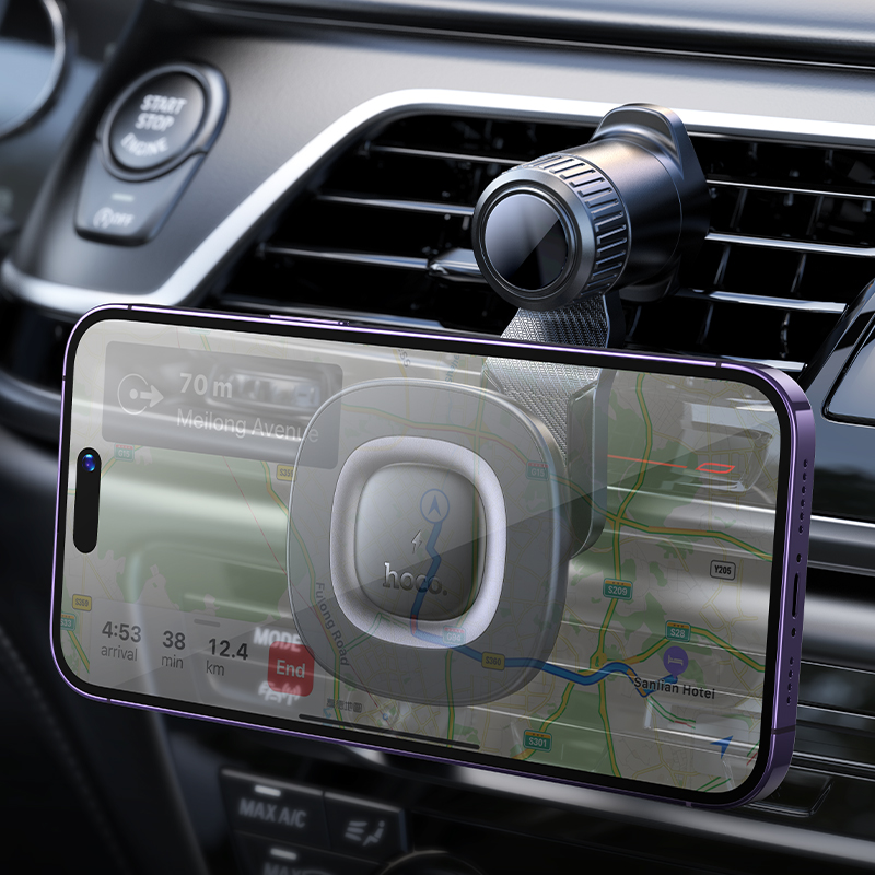 Support Voiture Charge Sans Fil MagSafe HOCO HW30 Crown - Photo 5