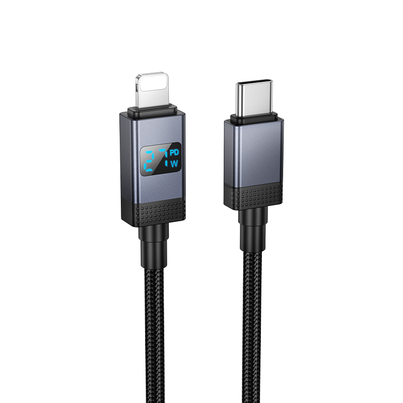 Câble Fast Charge Lightning PD 27W avec Écran HOCO X118 (1.2M) - Photo 1