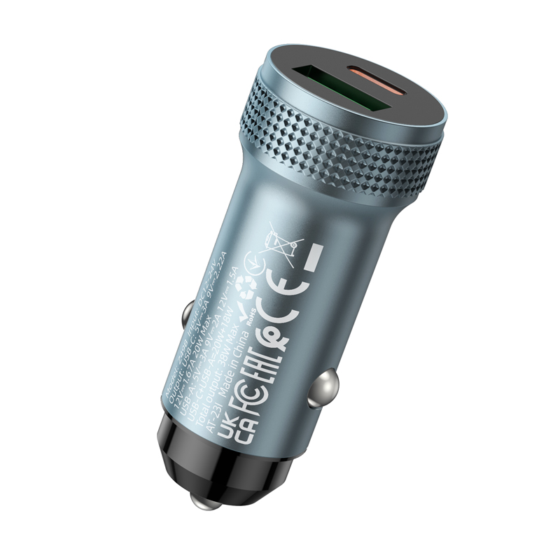 Chargeur Voiture Rapide PD 38W Double Port HOCO Z49B Level - Photo 3
