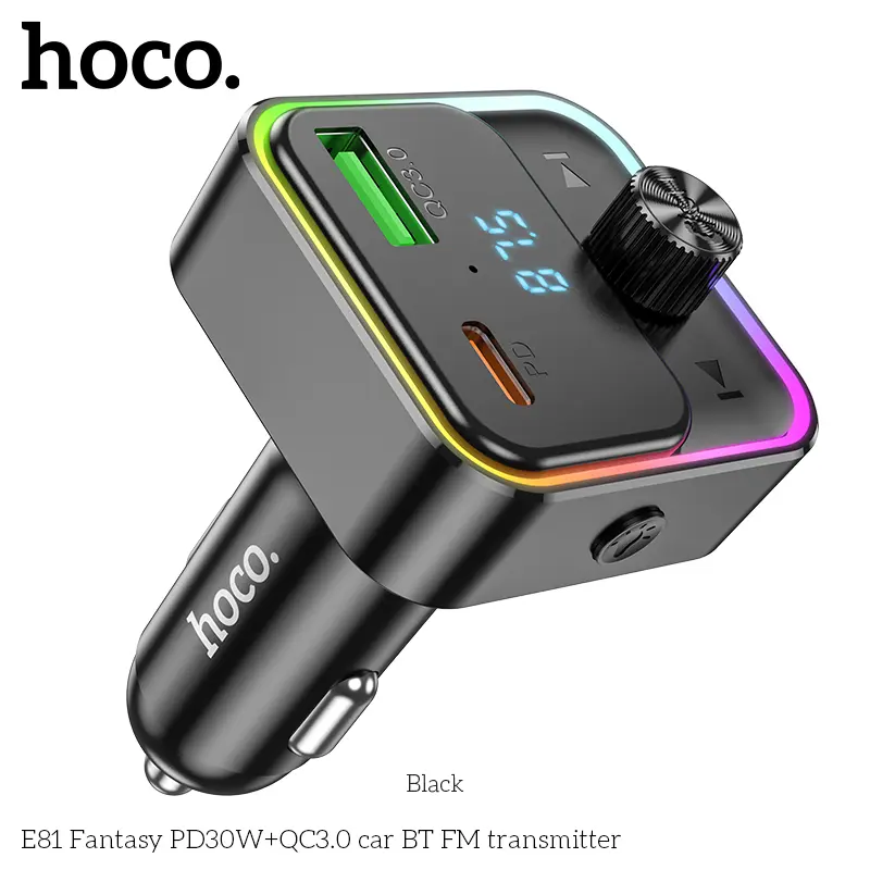 Transmetteur FM Bluetooth HOCO E81 Fantasy PD30W+QC3.0